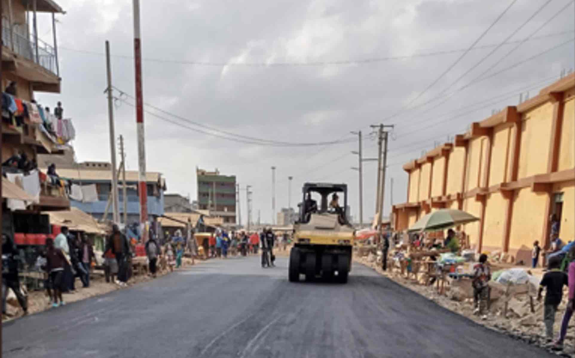 <b>Figure 2.</b> An upgraded road in Mukuru, Nairobi, Kenya.