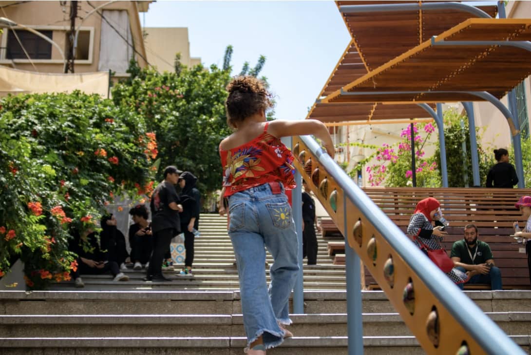 Beirut: Rehabilitated stair passage. Photo: Her City. 