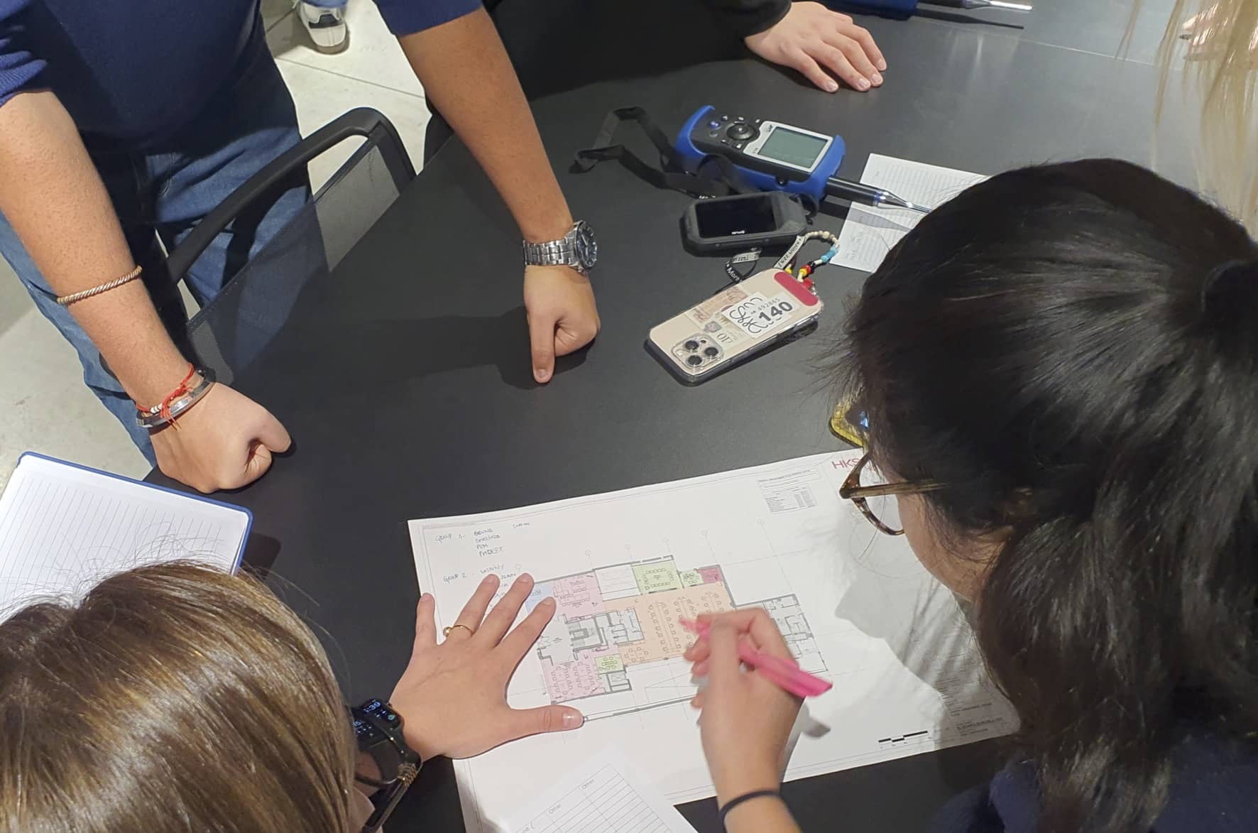 MSc students undertaking BPE at UCL's Environmental Design & Engineering programme.